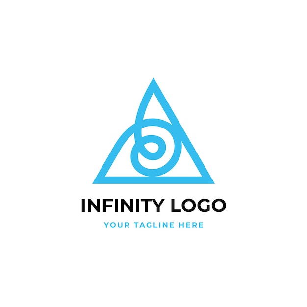 vector de diseño de logotipo infinito moderno