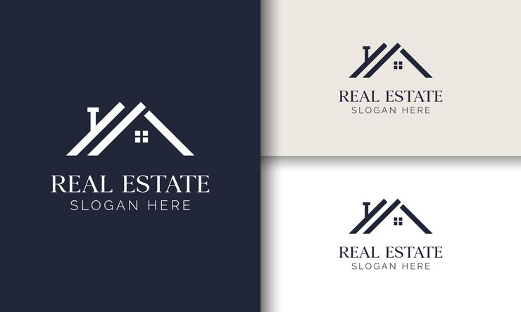 Vector de diseño de logotipo inmobiliario Construcción de arquitectura de estructura de edificio creativo