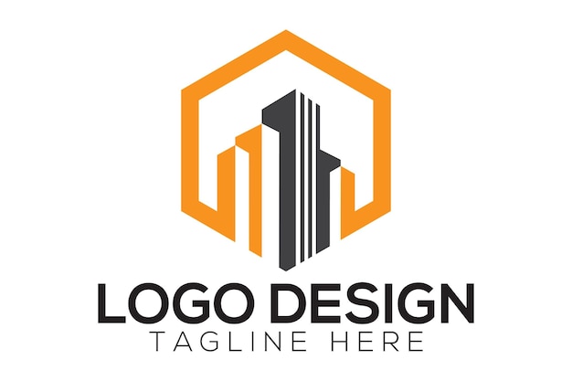 Vector de diseño de logotipo inmobiliario