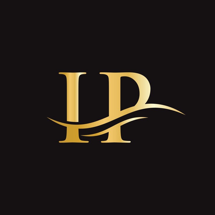Vector vector de diseño de logotipo ip swoosh letter diseño de logotipo ip