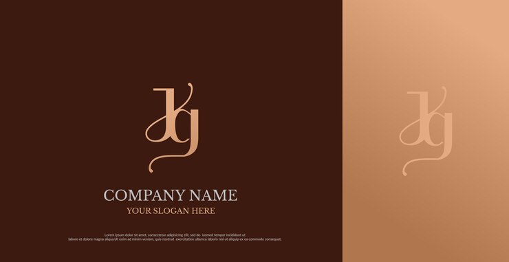 Vector vector de diseño de logotipo jg inicial