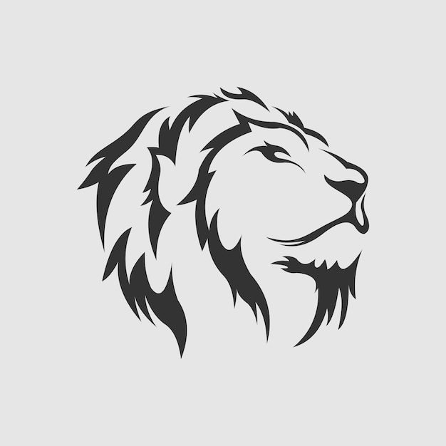 vector de diseño de logotipo de león