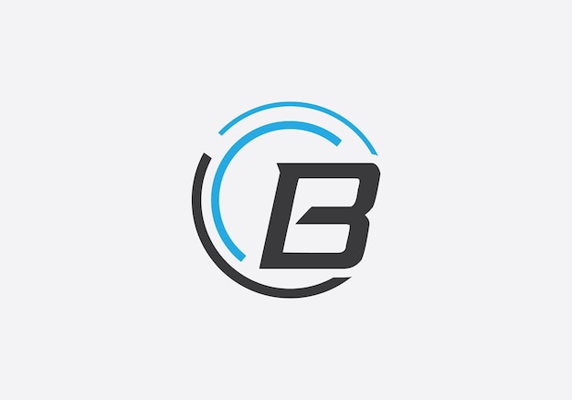 Vector de diseño del logotipo de la letra del círculo técnico