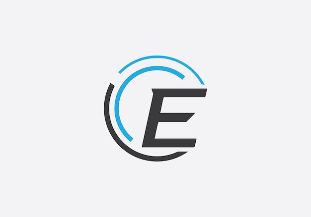 Vector de diseño del logotipo de la letra del círculo técnico