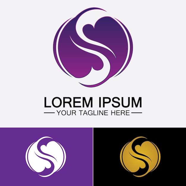 Vector de diseño de logotipo de la letra corporativa S