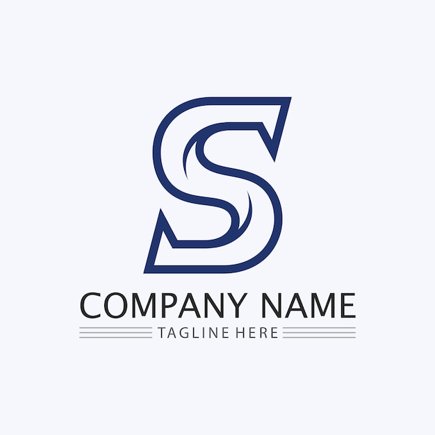 Vector de diseño de logotipo de la letra corporativa S