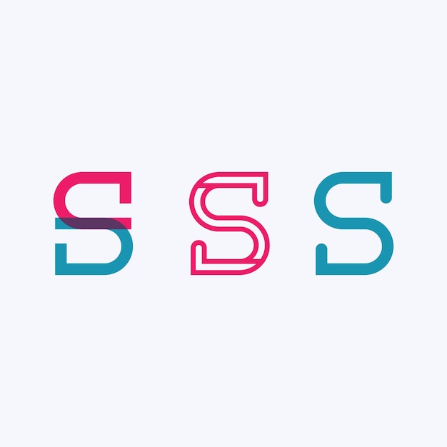 Vector de diseño de logotipo de la letra corporativa S
