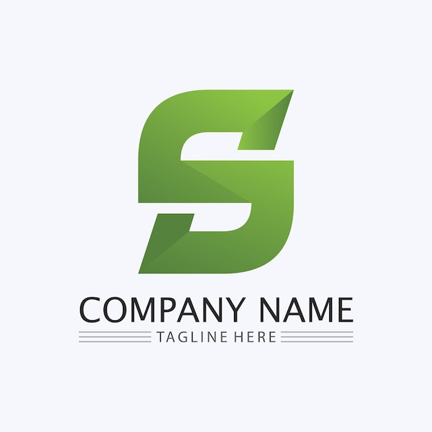 Vector de diseño de logotipo de la letra corporativa S