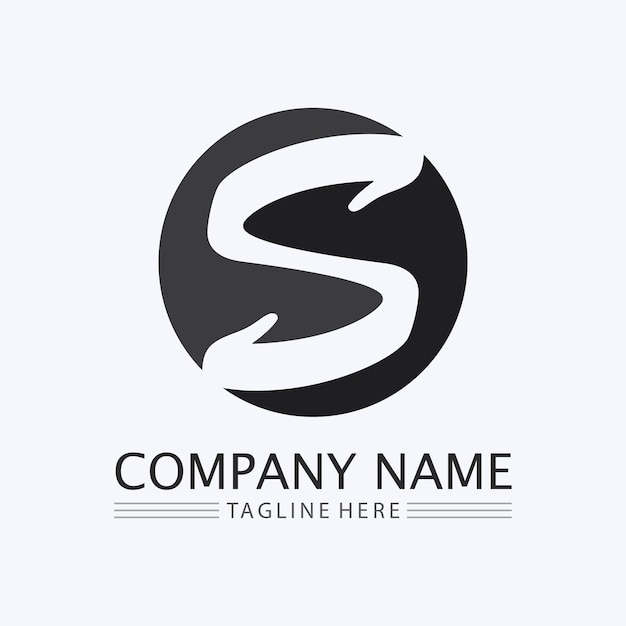 Vector de diseño de logotipo de la letra corporativa S