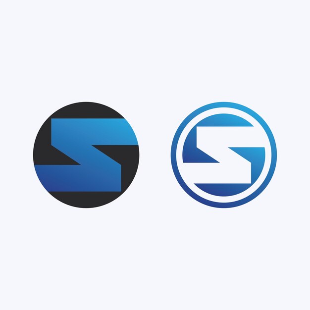 Vector de diseño de logotipo de la letra corporativa S