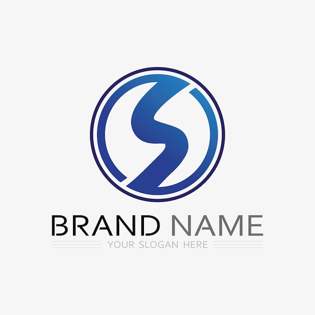 Vector de diseño de logotipo de la letra corporativa s