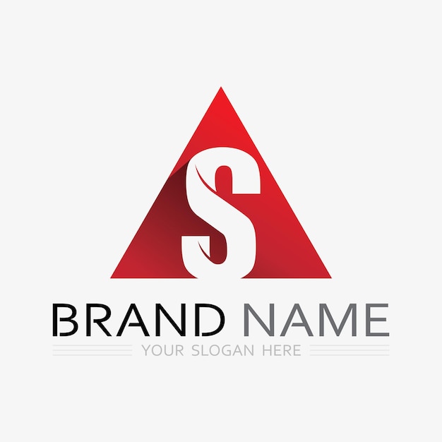 Vector de diseño de logotipo de la letra corporativa S