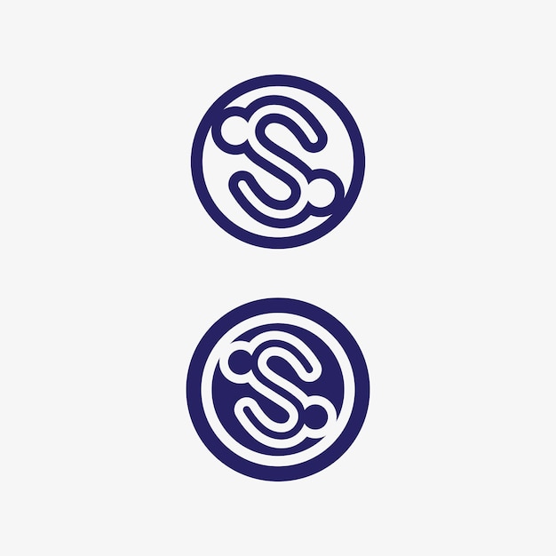 Vector de diseño de logotipo de la letra corporativa S