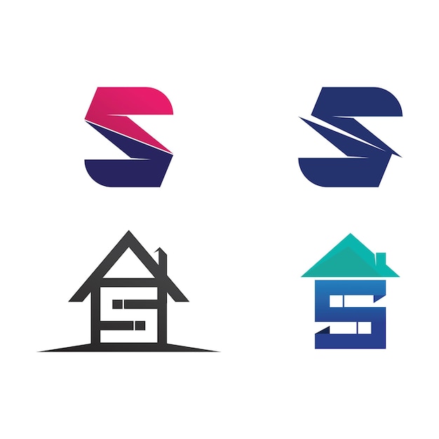 Vector de diseño de logotipo de la letra corporativa S