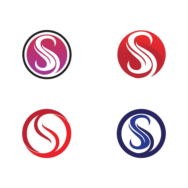 Vector de diseño de logotipo de la letra corporativa S