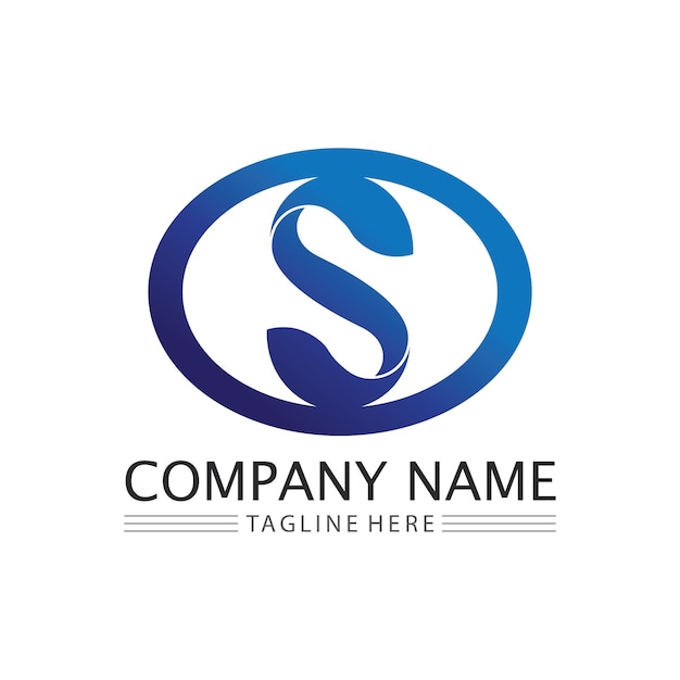 Vector de diseño de logotipo de la letra corporativa S