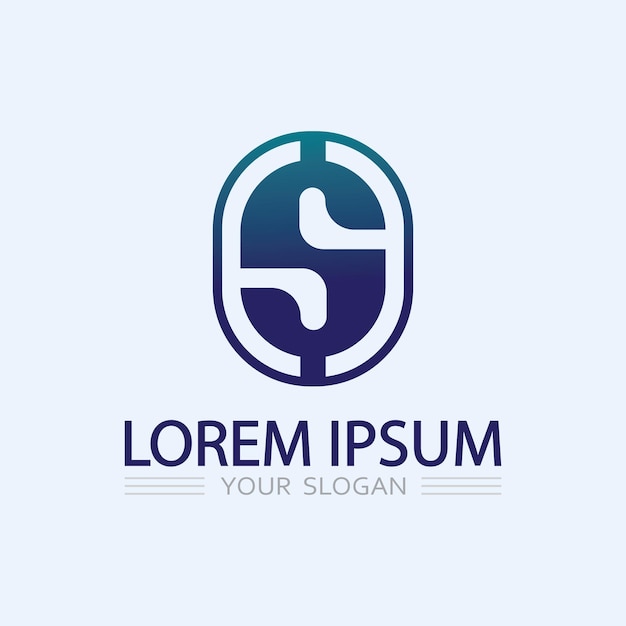 Vector de diseño de logotipo de la letra corporativa S