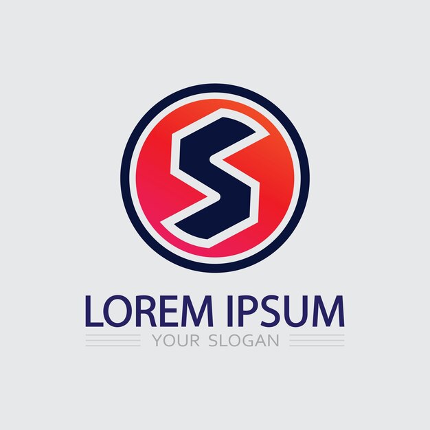 Vector de diseño de logotipo de la letra corporativa S