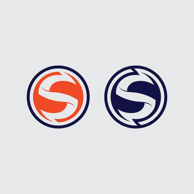 Vector de diseño de logotipo de la letra corporativa S