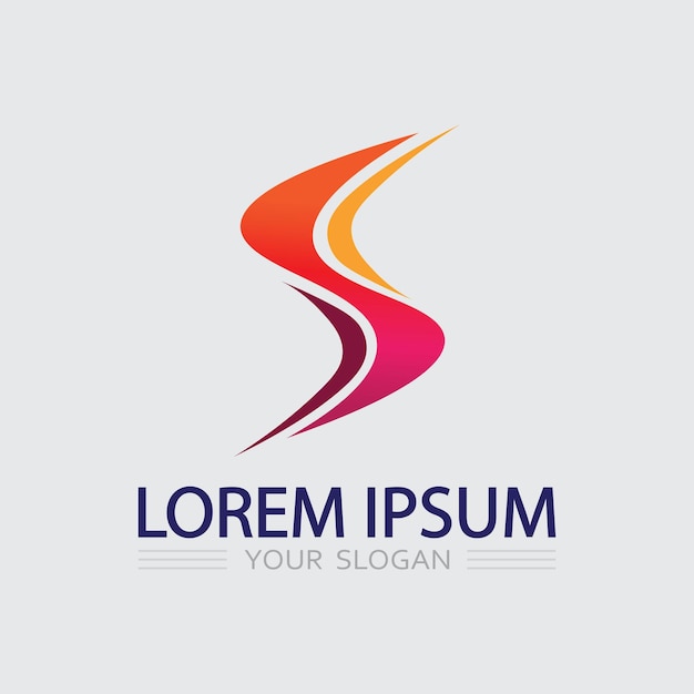 Vector de diseño de logotipo de la letra corporativa S