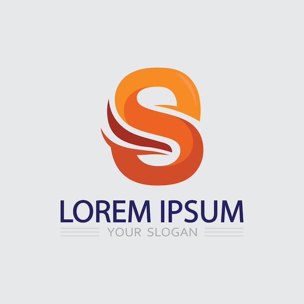 Vector de diseño de logotipo de la letra corporativa S