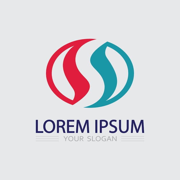 Vector de diseño de logotipo de la letra corporativa S