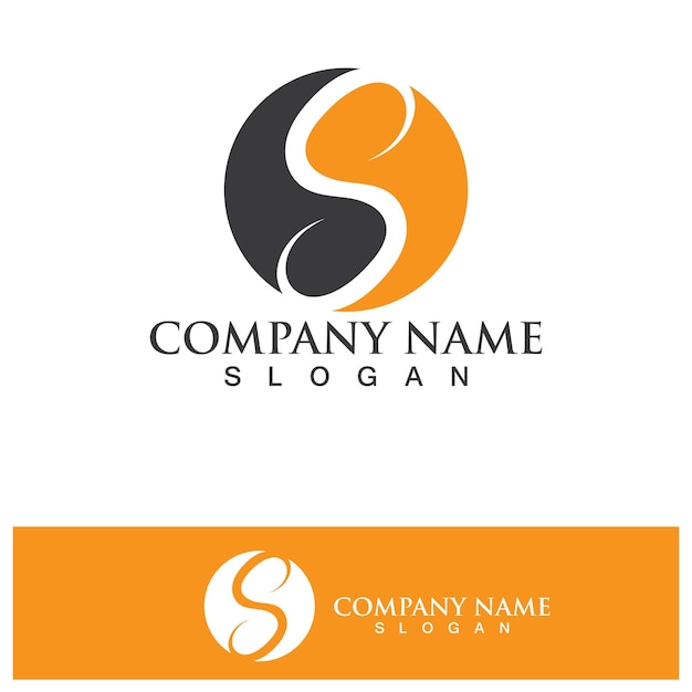 Vector de diseño de logotipo de la letra corporativa S