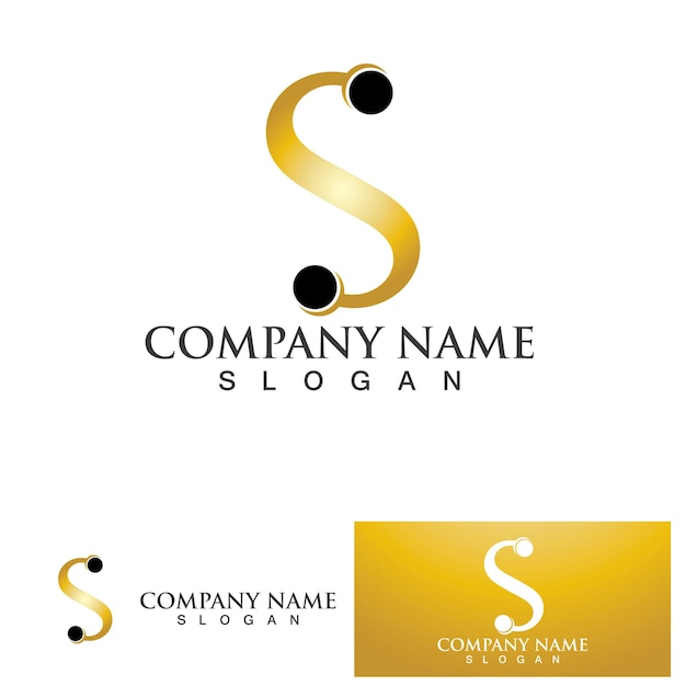 Vector de diseño de logotipo de la letra corporativa S