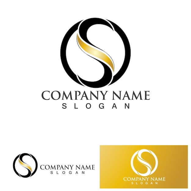 Vector de diseño de logotipo de la letra corporativa S
