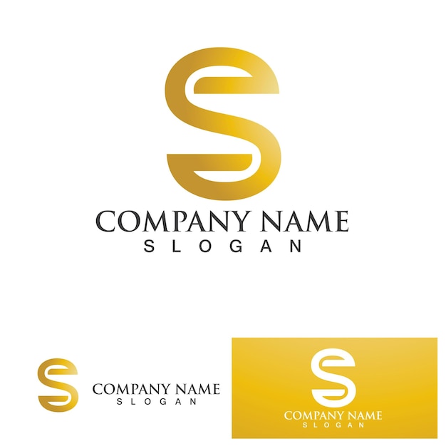 Vector de diseño de logotipo de la letra corporativa S