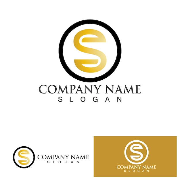 Vector de diseño de logotipo de la letra corporativa S