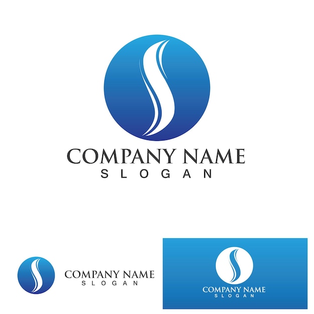 Vector de diseño de logotipo de la letra corporativa S