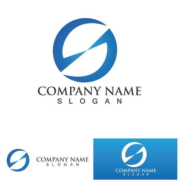 Vector de diseño de logotipo de la letra corporativa S