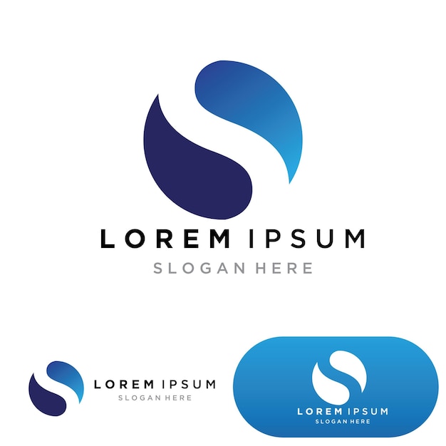 Vector de diseño de logotipo de la letra corporativa S