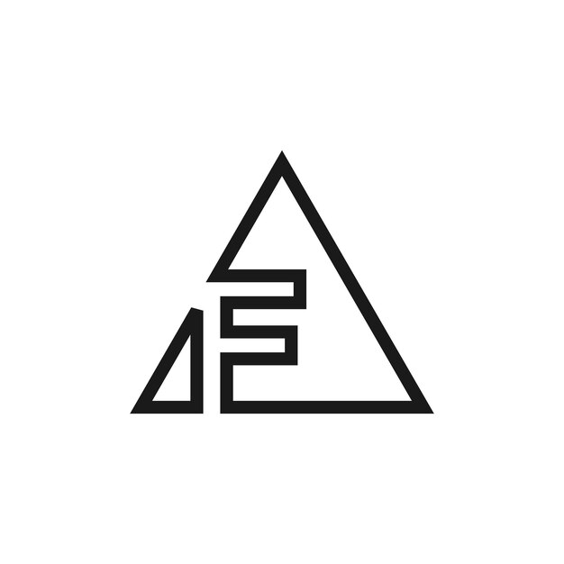 Vector de diseño de logotipo de la letra F con forma universal e idea creativa