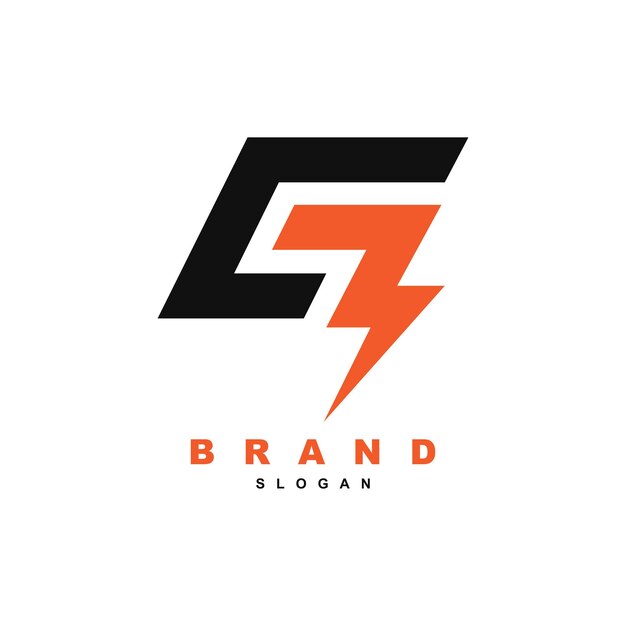 Vector de diseño de logotipo de letra G trueno para su marca o negocio