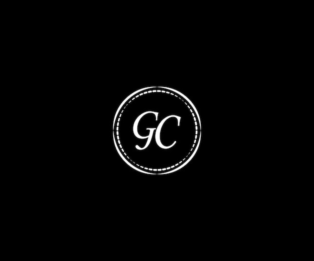 Vector de diseño del logotipo de la letra GC