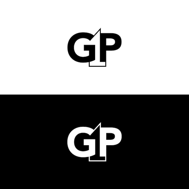 Vector de diseño del logotipo de la letra GH o del logotipo g1h