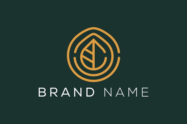 Vector de diseño del logotipo de la letra inicial C