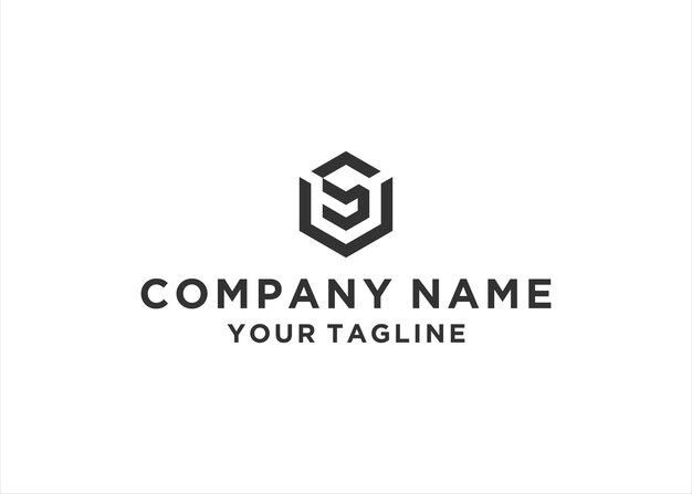 Vector de diseño de logotipo de letra inicial de EE. UU.