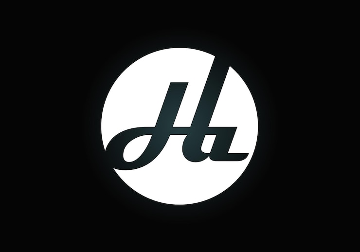 Vector vector de diseño de logotipo de letra inicial ha. símbolo gráfico del alfabeto para la identidad empresarial corporativa