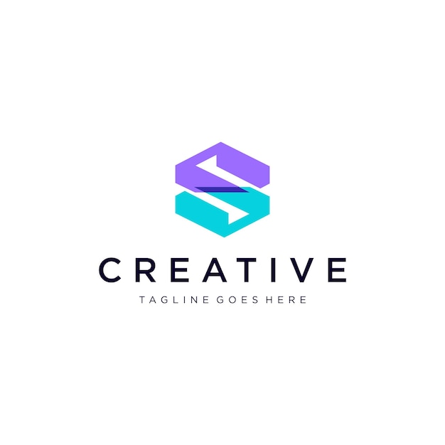 Vector de diseño del logotipo de la letra inicial S