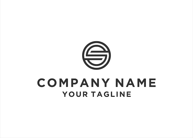 Vector de diseño de logotipo de letra inicial S