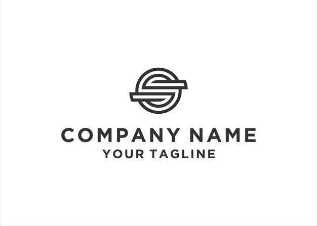 Vector de diseño de logotipo de letra inicial S