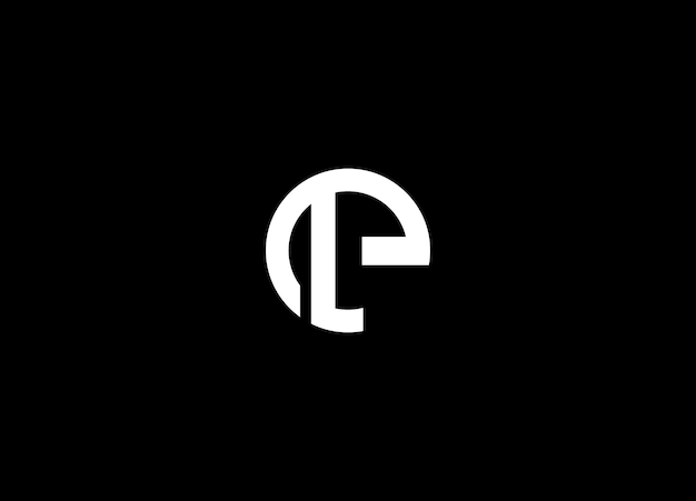 Vector de diseño del logotipo de la letra inicial LE