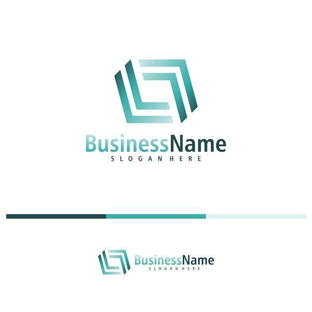 El vector de diseño del logotipo de la letra L Creative Initial L plantilla de conceptos de logotipo