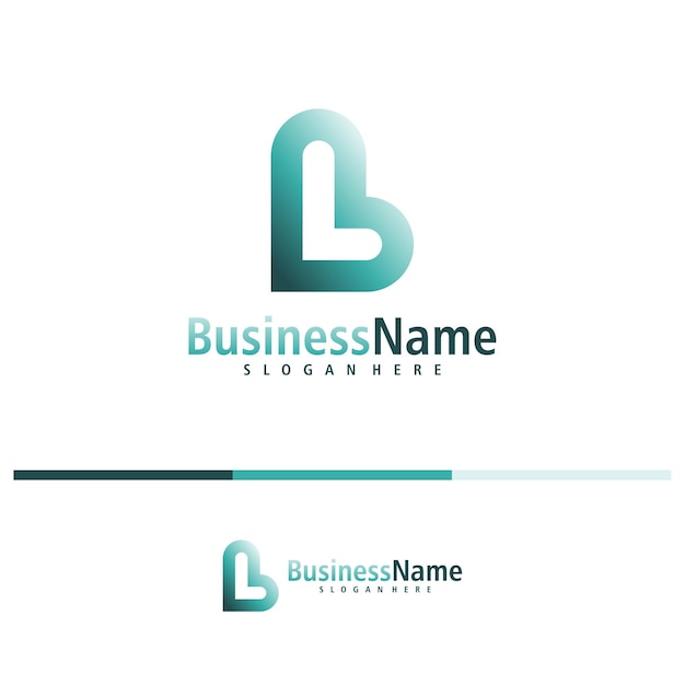 El vector de diseño del logotipo de la letra L Creative Initial L plantilla de conceptos de logotipo