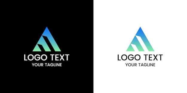 vector de diseño de logotipo letra m