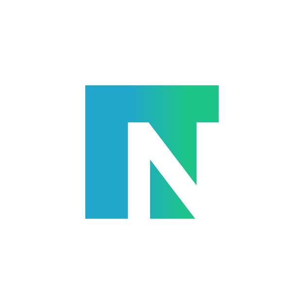 Vector de diseño de logotipo de letra N con forma universal e icono de idea creativa