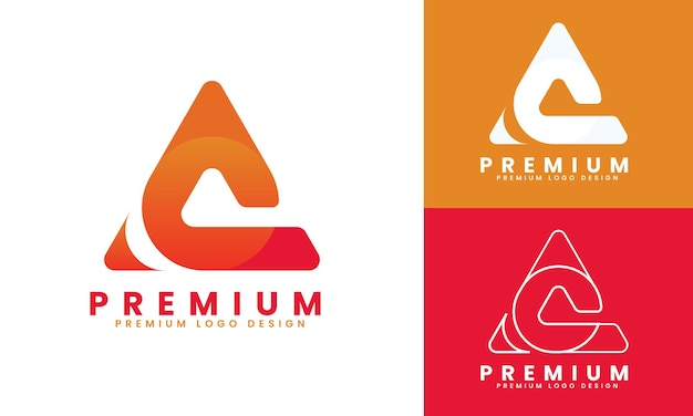 Vector de diseño de logotipo de la letra premium A